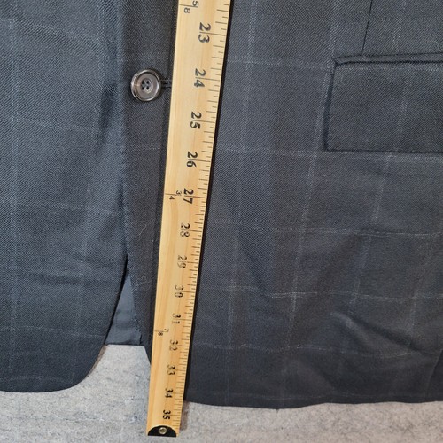 Kiton Blazer Mens 44 EU 54 Black Napoli 100% Cashmere Italy Two Buttons - Picture 11 of 17