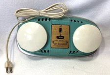 Vintage Mid-Century Valmor Twin De Luxe Foot Massager Model 1500 ~ USA Works