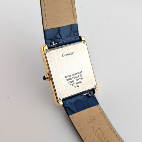 Cartier 2742 Tank Solo Large 18k YG 27mm ~2000s - Picture 5 of 10