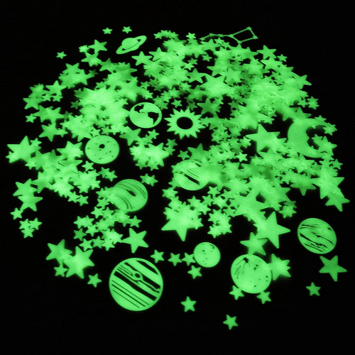 Glow in the Dark Stars for Ceiling, 500-Count, Largest Ceiling Glow Stars Assort - Picture 5 of 12