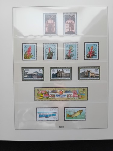 Germany DDR 1987-1990 MNH stamps in album appears 100% complete - Picture 5 of 12