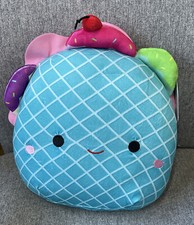 NWT / Squishmallows #1478 (S11) "BERTIE" Blue Ice Cream Taco Plush 12"