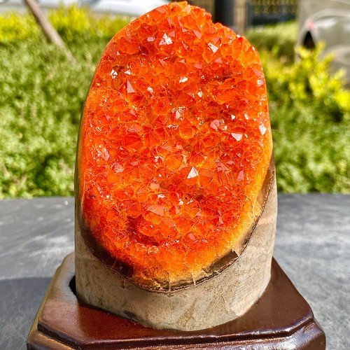 2.2LB b Yellow Citrine Crystal Cave Decor Stone Cathedral Geode Specimen - 第 15/15 張圖片