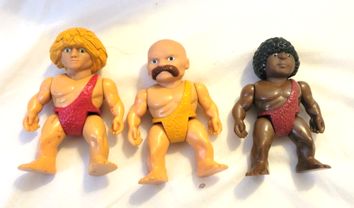Playskool 1987 Definitely Dinosaurs! Caveman Action Figures