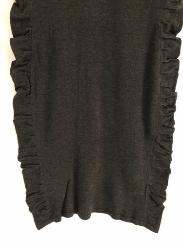 NWT!  Calvin Klein Side Ruched Sleeveless Turtleneck Sweater Dress Size Large - Picture 5 of 7