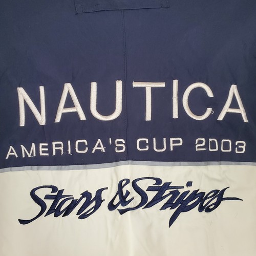 Chaqueta de Colección Nautica Estrellas y Rayas Talla Grande Azul Copa Américas Y2K Yates - Imagen 18 de 24