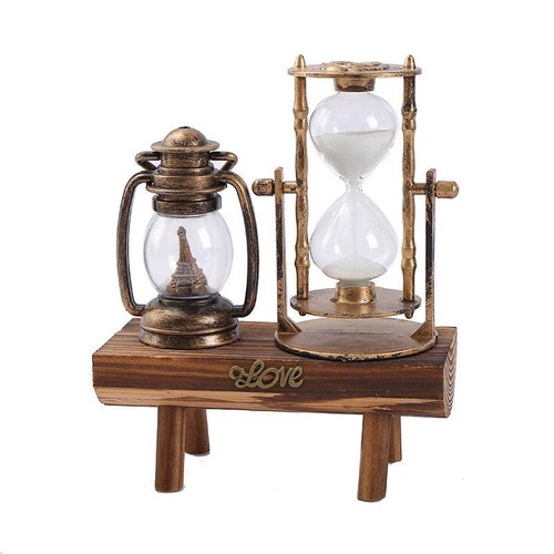 Reloj de Arena Resina con Torre Vintage Pequeño Multicolor Novedad Soporte Libre Decoración - Imagen 5 de 27