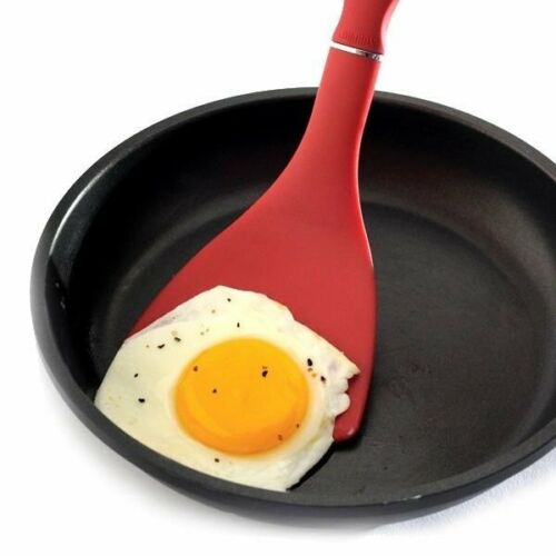 Norpro 10" Heat-Resistant Non-Slip Grip Nylon Turner - The Original Half Spatula - Picture 4 of 11