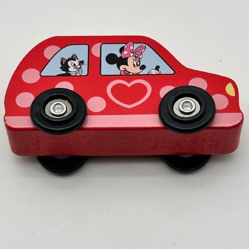 MELISSA AND DOUG Disney Wooden Vehicles Mickey Minnie Daisy Bus Taxi Firetruck - Picture 6 of 10