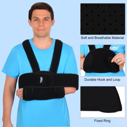 Adjustable Lightweight Arm Sling - Breathable Shoulder Support for Recovery - Picture 7 of 12