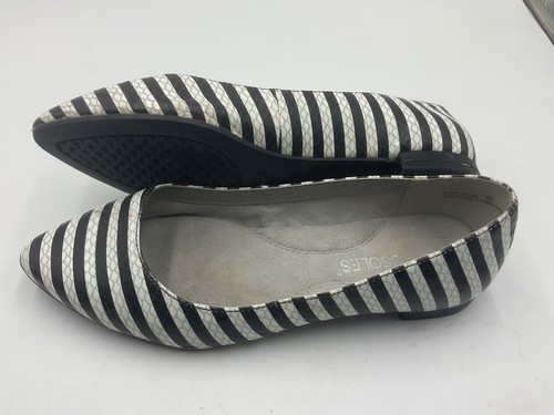 Aerosoles Women's HEY GIRL Striped Pointed Toe Slip On Flats Shoes Size 6.5 - Picture 8 of 10