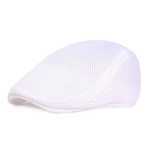 Hombres Sombrero de Malla Gorra Plana Golf Conducción Transpirable Exterior Taxista Newsboy Boina Sombreros - Imagen 35 de 61