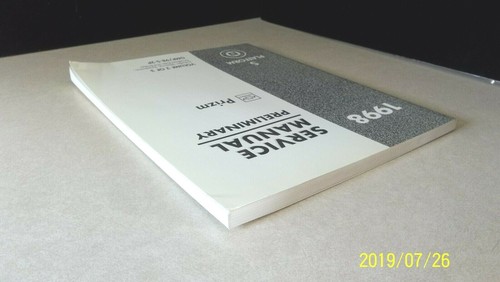 USED 1998 GM S Platform Preliminary Service Manual-Chev-Vol 2 of 3-GMP/98-S-2P - Picture 4 of 12