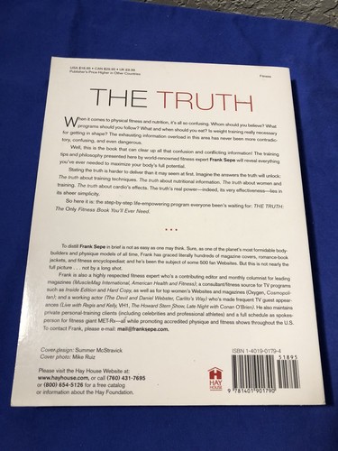 TRUTH By Frank Sepe *Excellent Condition* Fitness/exercise Training Book 📚 - Picture 3 of 12