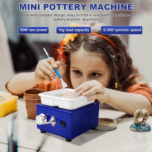 Mini Pottery Wheel Kit for Beginners - 30W Ceramic Machine & Tools - Picture 9 of 11