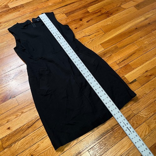 Lands End ärmellos schwarz Drop Waist Arbeitskleid Taschen Rundhals Gr 10 - Bild 7 von 7