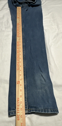 Vtg Polo Jeans Ralph Lauren Mens 5 Pocket Dark Denim American Flag Logo 34x30 - Picture 11 of 11