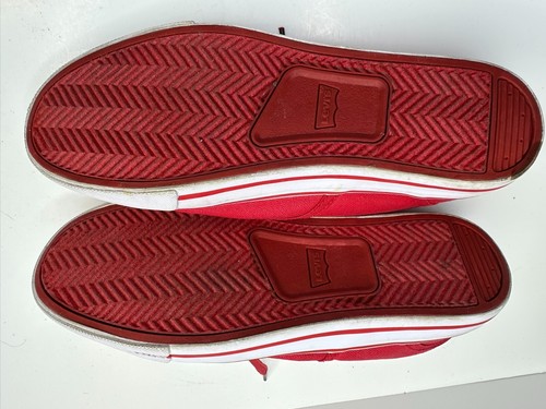 Levis Canvas Trainer Red Low US Size 7 (51848001R) Sneaker - Picture 8 of 8