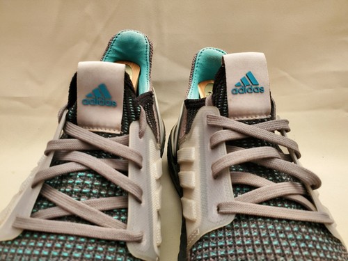 Adidas Ultra Boost 19 Running Shoes EF1339 Mens Sz 8 Core Black/Grey/Teal - Picture 3 of 10