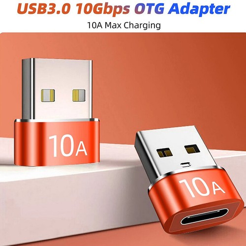 10A USB 3.0 To Type C Adapter OTG Type C Male To USB Female Converter For Laptop - Zdjęcie 9 z 12