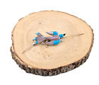 Pendant Brooch Pin Zuni Handmade Native American Jewelry Hummingbird Inlay