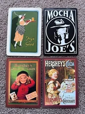 .Original swap playing cards advertising Fry’s Mocha Joe’s Hersheys
