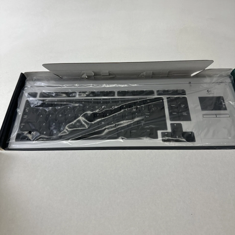 Logitech Cordless MediaBoard Y-RAN77 RARE SILVER for Playstation 3 OPEN BOX - Image 2 of 4