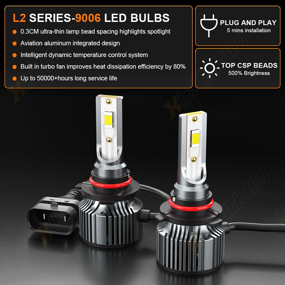 9006 LED Headlight Conversion Kit High/Low Beam Replace Halogen US eBay
