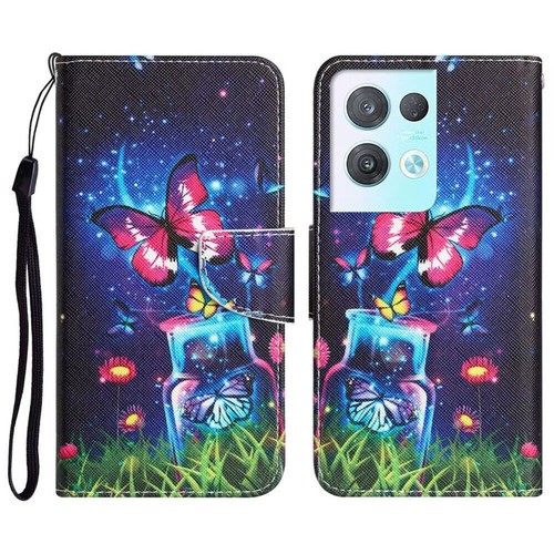 Butterfly Cat Dog Wallet Phone Case For Oppo Reno 8 7 5Z Realme 9i C11 5G F21 - 第 38/44 張圖片