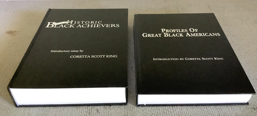 Gruß an historische schwarze Acheivers schönes Set mit 2 Büchern Coretta Scott King Intro - Bild 2 von 10