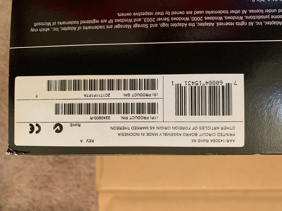 Adaptec AAR-1430SA 4-Port SATA RAID Controller Adapter Card PCI-e 2240900-R - Image 3 of 4