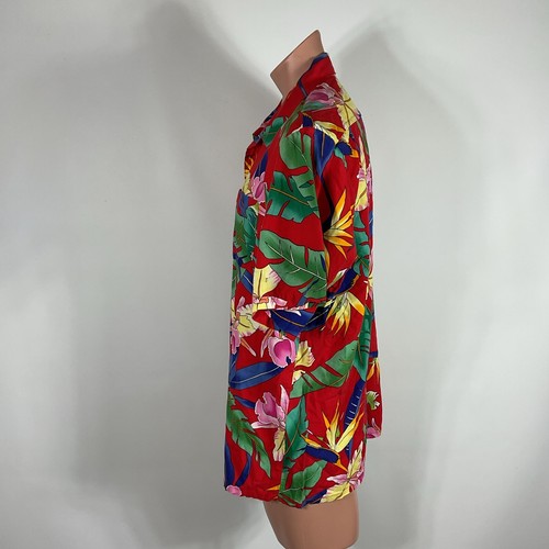 Magnum P.I. DE COLECCIÓN Camisa Hawaiana Escorpio Para Hombres XL Floral Hecha en EE. UU. Orquídea - Imagen 7 de 10