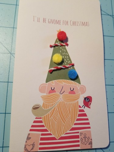 Elum & C.R. Gibson: 6 Gnome Themed Christmas Cards In 2 Different Designs - NEW - Picture 8 of 12