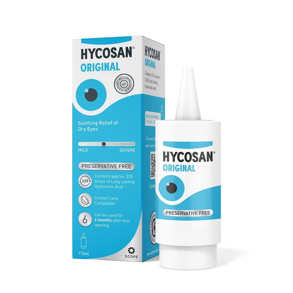 Hycosan Original - Lubricating Dry Eye Drops - MULTI PACK AVAILABLE