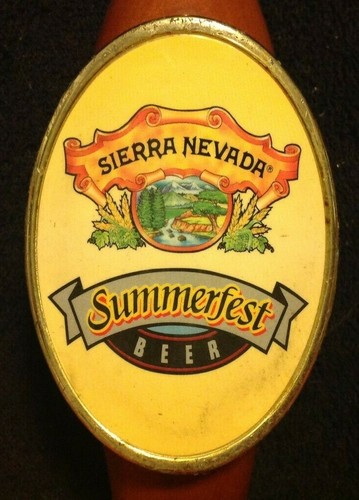Par Sierra Nevada Parte Superior de Latón de Madera De Temporada Artesanal Borrador Cerveza Bar Manija de Grifo de Pub - Imagen 3 de 9