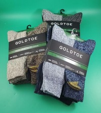 3x Goldtoe Edition Casual 6 Pack Men's Crew Socks 6-12.5 Shoe Size 18 TOTAL PAIR