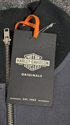 Harley-Davidson Men's Staple 1/4 Zip Pullover Sz-M - Picture 6 of 9