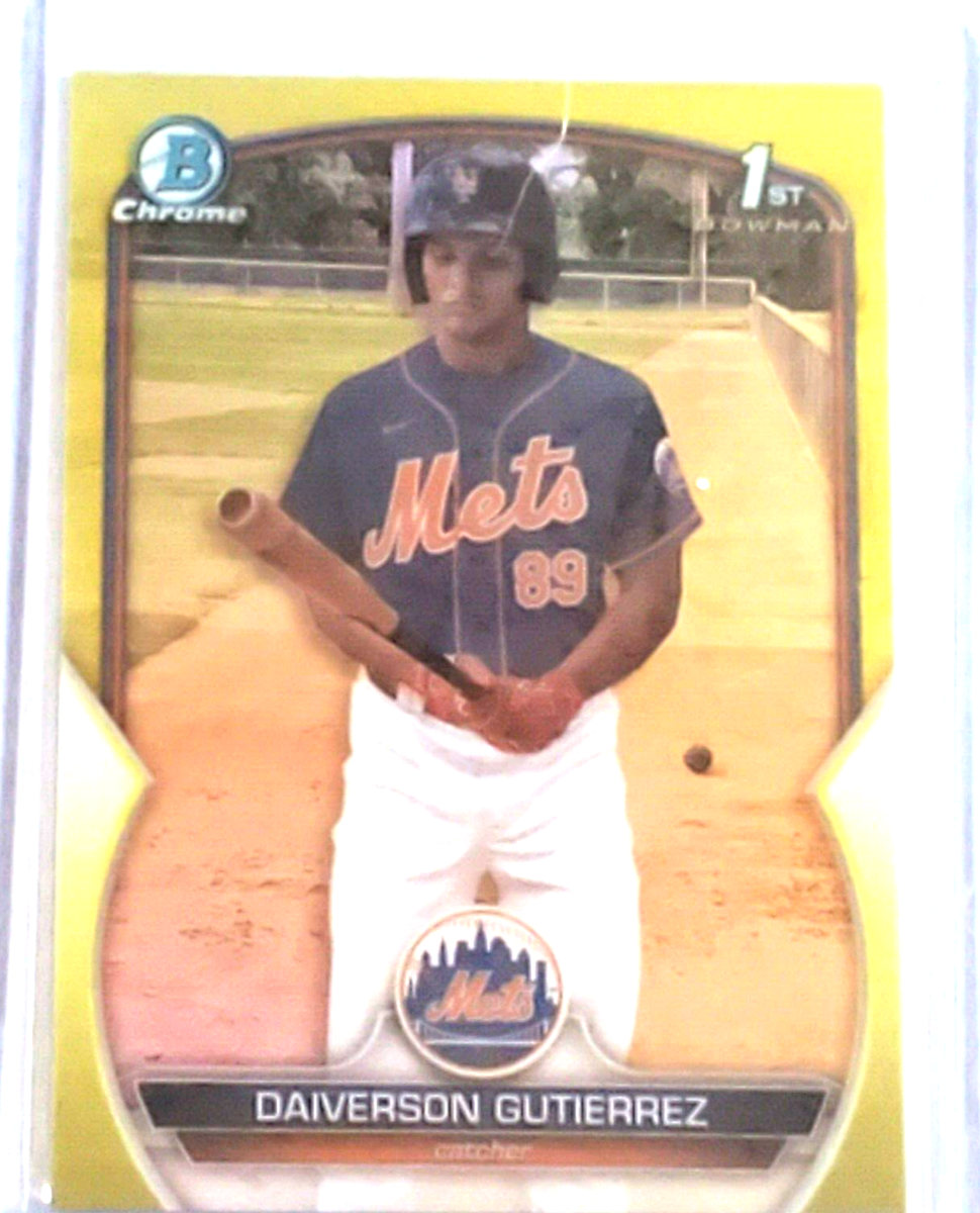 2023 Daiverson Gutierrez #047/75 Yellow Refractor #BCP-154 2023 Daiverson Gutierrez #047/75 Yellow Refractor #BCP-154
