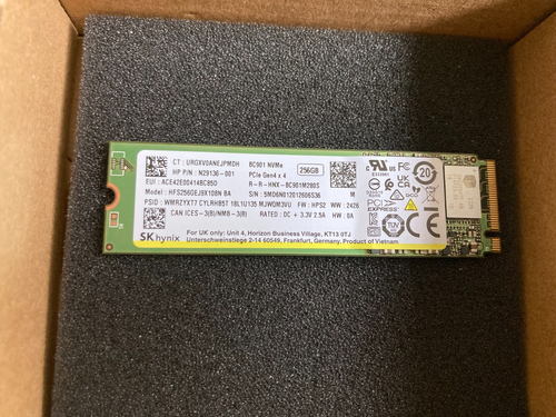 NEW SK hynix BC901 model: HFS256GEJ9X108N M.2 NVMe PCIE GEN4 Laptop Pc 256GB