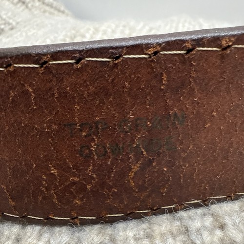 Cintura in vera pelle lavorata western pieno fiore taglia 46 USA larga 1-1/2" - Foto 4 di 6