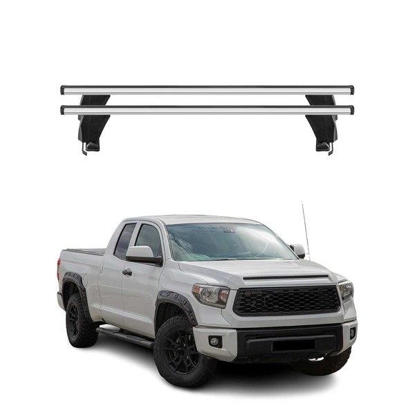 Menabo DachträGer FüR Toyota Tundra Double Cab Mk2 2014-2021 FL 50Kg Alu Grau 2X-image