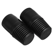 2 Pcs Broom Handle Threaded Tip Push Pole Adapter Tips