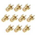 10pcs SMA Female PCB RF Coaxial Adapter 50 Ohm Gold Plated for PCB Antenna