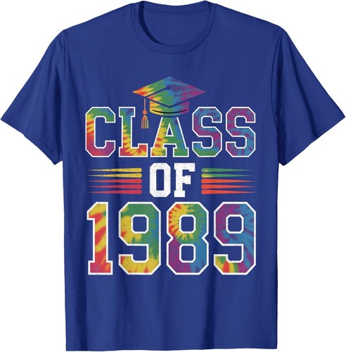 Class Of 1989 Tie Dye Graphic High School College Reunion T-Shirt Hoodie - Picture 15 of 17