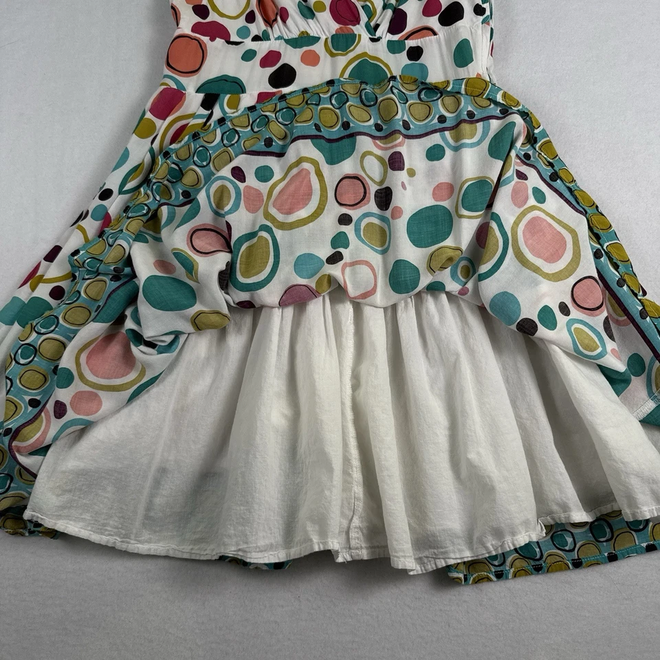 Vestido ARYEH Vintage M Retro Lunares Ajuste Acampanado Fiesta Mod Años 60 Anthropologie Divertido Foto 4 de 4