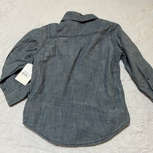 NWT Gap Lined Denim Shirt Shacked Size 4 - Picture 5 of 9