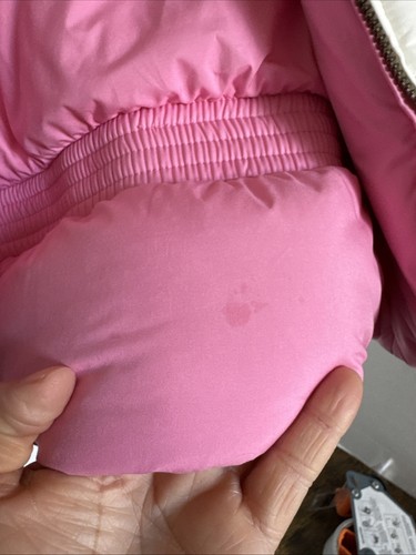 Ralph Lauren Reversible Puffer Vest Girls Size 5 Pink White Gold Hardware EUC - Picture 4 of 10