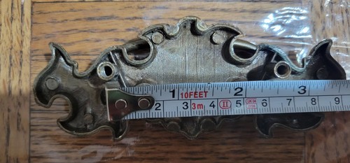 Set Of Two VINTAGE BRASS DRAWER HANDLES - Picture 4 of 6