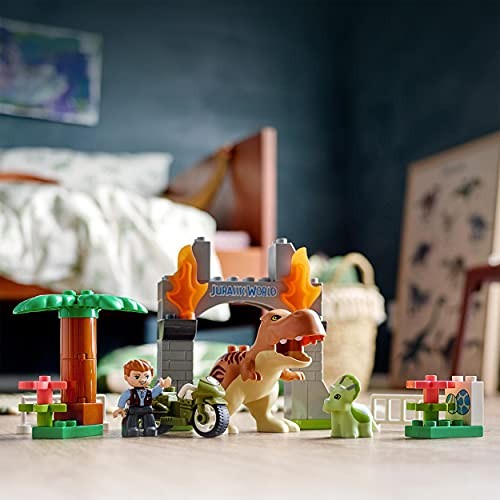 Lego Duplo Jurassic World T-Rex und Triceratops Flucht 10939 Spielzeugbausteine Dinosaurier - Bild 6 von 8