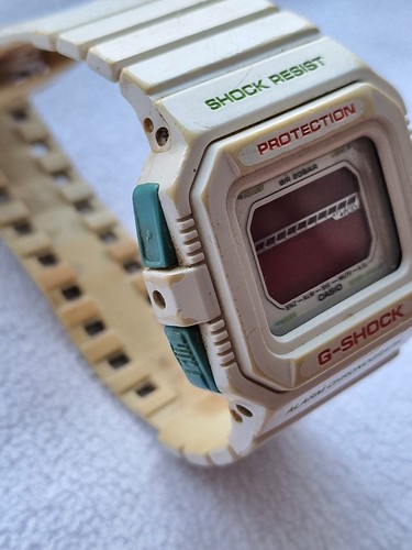 Vintage Casio G-Shock GLS-5500P White Square Digitaluhr - ERSATZTEILE/REPARATUR - Bild 3 von 7